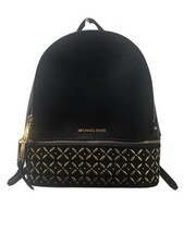 Michael Kors Rhea Studded Pebbled Leather Backpack