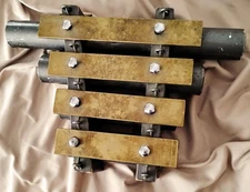 Vintage J.C. Deagan Railroad/Ocean Liner Dinner Chime 4 Bell Xylophone & Mallet