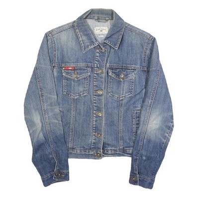 LEE COOPER Damen Jeansjacke Blau Baumwolle Knopf Größe S Freizeit Outdoor