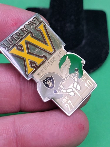 STARLINE SuperBowl Pin Set Individual Pin – 1981 Super Bowl XV Raiders vs Eagles - Picture 2 of 3