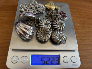 Mixed Lot of Vintage Sterling Silver Jewelry 52.23 Grams Scrap or Not