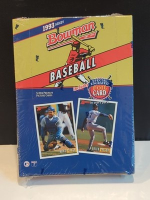 1993 Bowman Baseball Factory Sealed Hobby Wax Box 24 Packs Derek Jeter Rookie RC