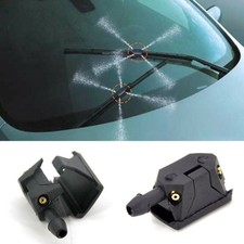 Pair Universal 4 Holes Windshield Washer Nozzle Wiper Water Spray Jet Adjustable