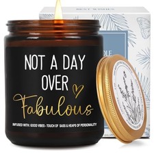 Funny Birthday Candle Gifts for Women Friendship, Not a Day Over Fabulous, 