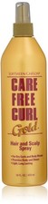 Curl Gold Moisture Control Hair and Scalp Spray 16 Fl Oz for Curly Hair Care