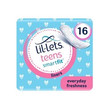 Teens Liners X 16, Petite and Slim Pantyliners for Girls and Teenagers, Unscent