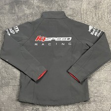 K1 Speed Racing Softshell Jacket XS Black Red Full Zip Logo Motorsports Pro