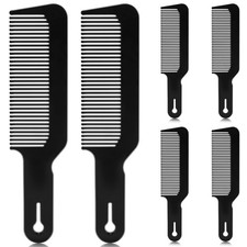 NICEMOVIC Barber Hair Cutting Blend Fade Combs 6 Pack for 8.6 x 2 Inch