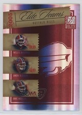 2005 Donruss Elite Teams Red /500 Willis McGahee Drew Bledsoe Eric Moulds 7v7