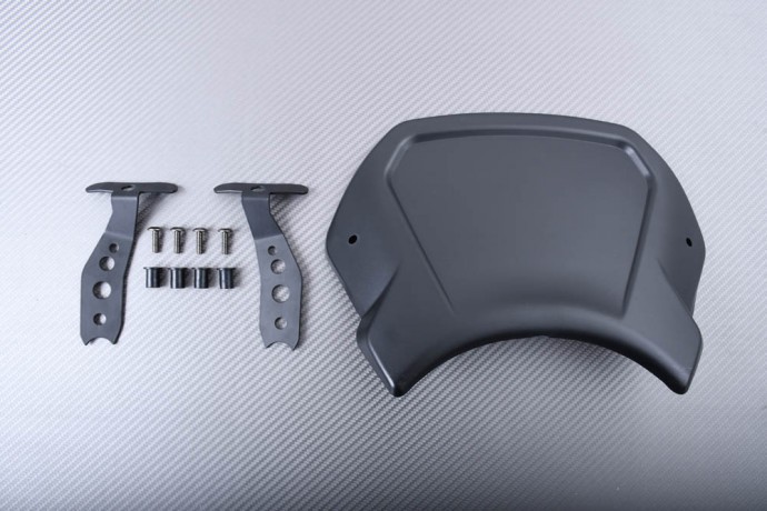 Bulle noire Yamaha XSR 900 déviation du vent et confort de conduite