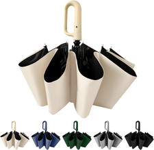 Travel Folding Golf Umbrella 10 Ribs Automatic Open/Close,Lightweight Portable