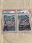 X2 POKEMON MEW EN-151 ILLUSTRATION RARE #173 PIKACHU PSA 10 & PSA 9