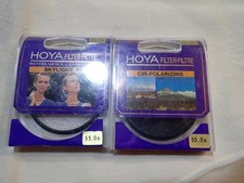 Hoya 55mm Filter - lot of 2 NEW - Cir-Polarizing and Skylight 1B