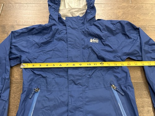 REI Co-op Youth Boys Royal Blue Full Zip Hooded Raincoat Jacket Size M MEDIUM - Picture 10 of 10