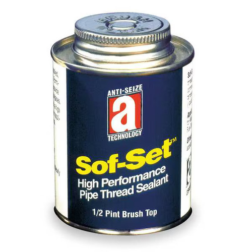 Anti-Seize Technology Pipe Thread Sealant 19.2 fl oz, Brush-Top Can, Sof-Set,