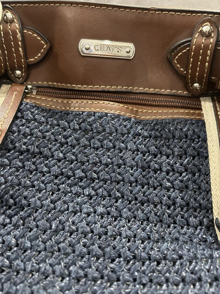 Bolso de Mano Estilo Paja Tejido Marca Chaps para Mujer Foto 4 de 4