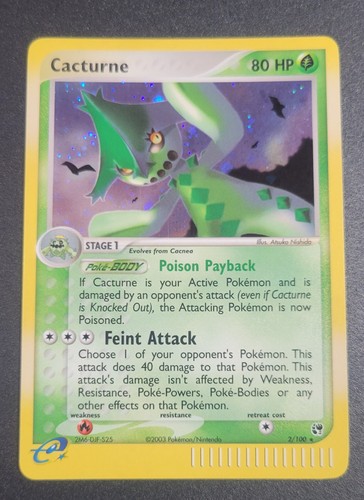 Cacturne 2/100 EX Sandstorm Holo