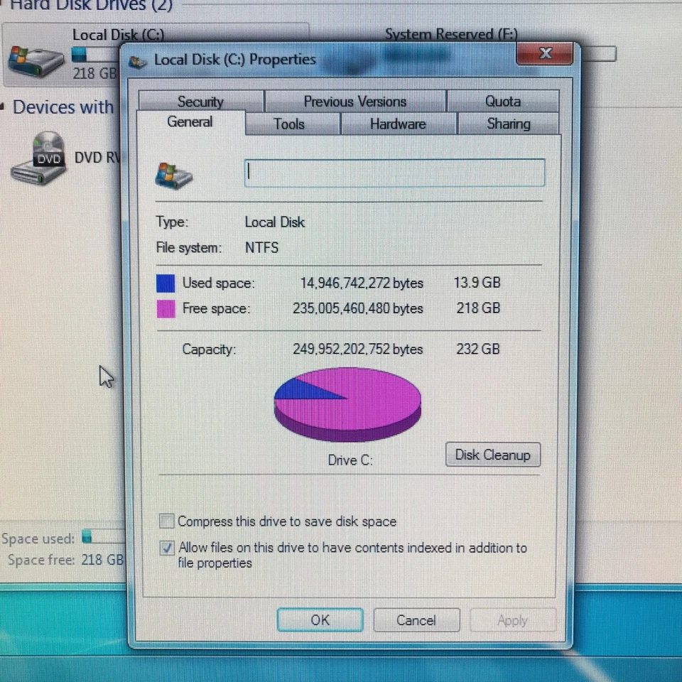 DELL OPTIPLEX 360 SFF Core 2 Duo 2.93GHz 4GB RAM 250GB HD (Windows 7 Pro 64-Bit) - Image 3 of 4