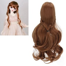Doll Hair Wig Curly Style Neat Bangs DIY Soft Doll Supplies For 1/3