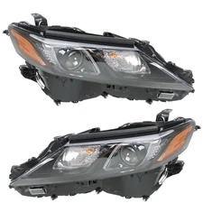 Black LED For 2020-2021-22 Toyota Camry Headlight Assembly LED Left+Right Clear