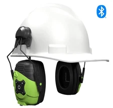 ISOtunes LINK Aware Bluetooth Earmuffs Helmet Mount: Audio Passthrough Hearing 