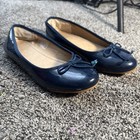 👠 Polo Ralph Lauren Womens Nellie Ballet Flats Navy Patent Dress Shoes 4