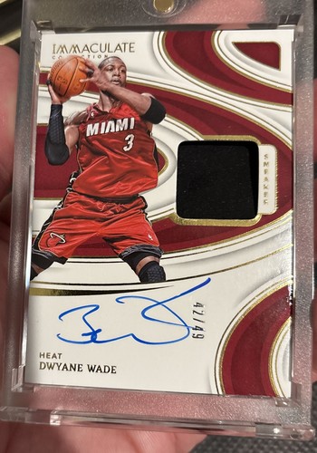 Dwyane Wade 2023-24 Panini Immaculate /49 Sneaker Auto