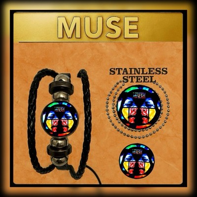MUSE ROCK BAND  DEVON 1994   SET OF THREE   BRACELET  NECKLACE  PIN