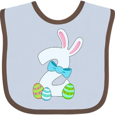 Inktastic Easter Bunny Second Birthday Bow Tie Baby Bib Birthdays 2 Two Turning