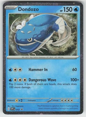 Dondozo (Cosmos Holofoil) 012 Holo Promo Scarlet & Violet Promo Pokemon Holo NM