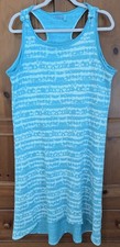 Fresh Produce Womens Turquoise Sleeveless Racerback Cotton Dress Size L