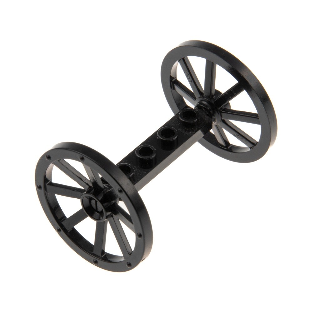 1X Lego Wheel Axle Modified 1X4 Black Wheels 33Mm D. Carriage 42946 2926 4489B