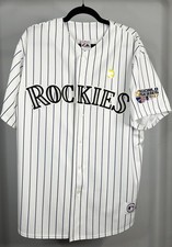 Matt Holliday 2007 Colorado Rockies World Series Men's Home White Jersey Size XL