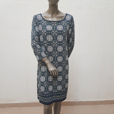 Hübsches Kleid von Max Studio, M, blaugrau / bunt