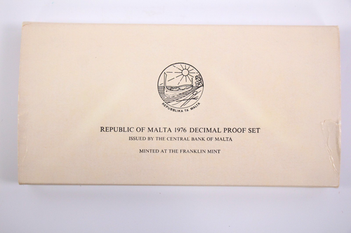 1976 Republic of Malta 9-Coin Proof Set Franklin Mint - Picture 5 of 5