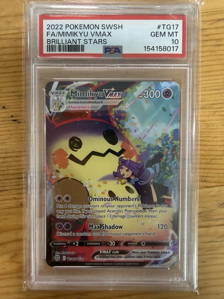 Mimikyu VMAX TG17/TG30 Swsh09: Brilliant Stars Trainer Gallery for