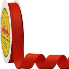 Red Grosgrain Ribbon 1 inch X 50 Yards Red Ribbon for Gift Package Wrapping W...