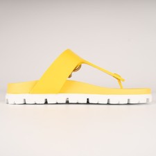Prada Sandali Infradito Buckle Gomma Giallo Donna 39