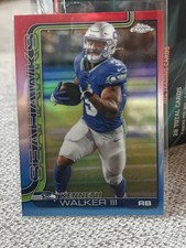 2025 Topps Chrome Kenneth Walker III #276 Red White And Blue REFRACTOR Seahawks