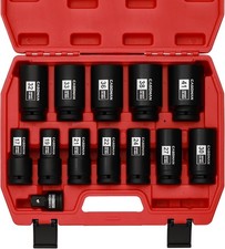 Casoman Cs412 34 Drive Deep Impact Socket Set 13piece Jumbo Socket Assortment