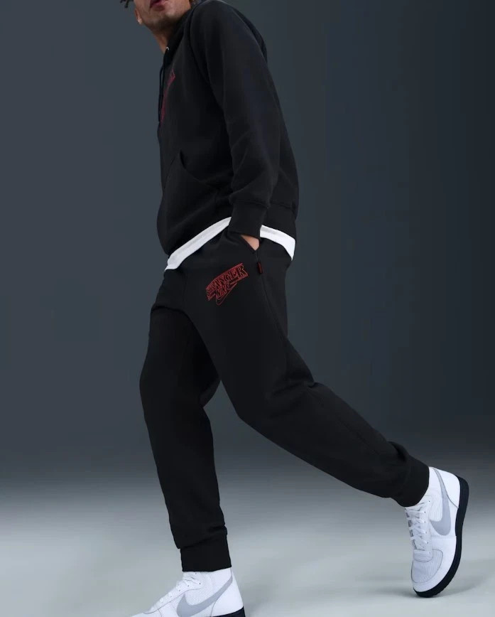 Nike x Stranger Things NRG Club Pant Black IF8524-010 Men's Sizes