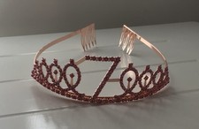 Girl’s Pink & Good Metal Diamond Gem Age 7 Birthday Tiara Princess Crown