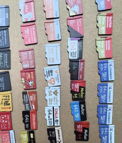 50pcs wholesale 1/2/4/8/16/32/64GB TF SD Cards Flash Memory Mixed BRAND