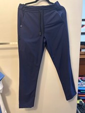 FIGS PRO Pants Women Small Navy Blue Scrub W22WW2003 Straight Leg Drawstring