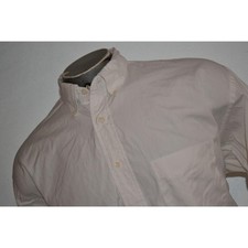 Vintage Abercrombie  Fitch Mens Size Large Dress Shirt White Cotton