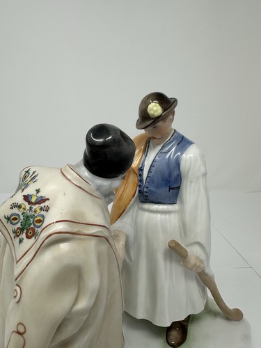 Herend Hungary Father and Son THE FAREWELL Vintage Figurine 5506 - Picture 3 of 6