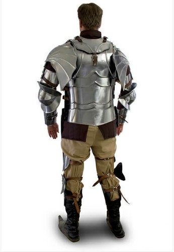 Medieval Complete Gothic Armour Full Suit Of Armor Cuirass/pauldrons/bracers - Picture 5 of 5