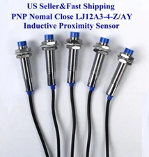 5Pcs NC LJ12A3-4-Z/AY Inductive Proximity Sensor Switch PNP DC6V-36V US  