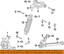 CHRYSLER OEM 03-17 Viper Suspension Components-Lower Cntrl Arm Nut 6036467AA