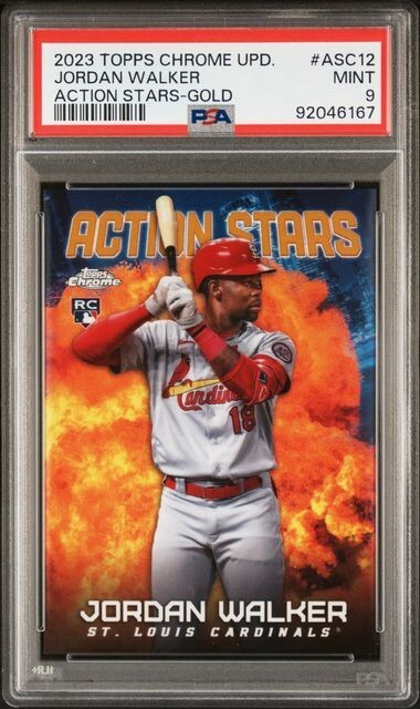 2023 Topps Chrome Update - Jordan Walker Action Stars Gold /50 PSA 9 #ASC-12